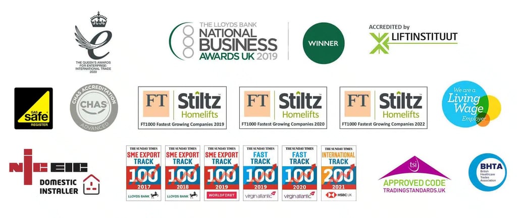 Stiltz industry awards and accreditations