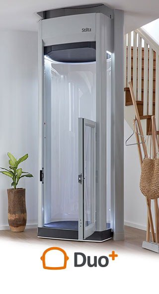 Stiltz Duo+ in a hallway